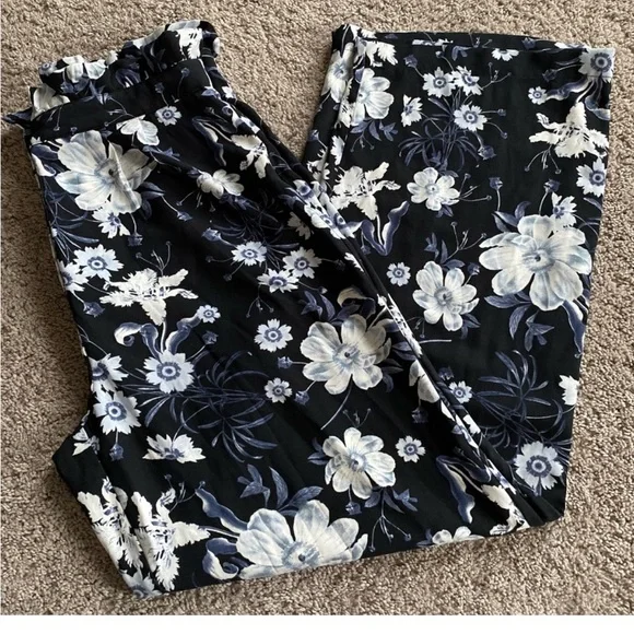 Who What Wear women’s size 16 black floral pants - Picture 8 of 8